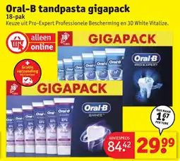 Kruidvat Oral-B tandpasta gigapack aanbieding