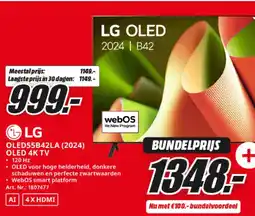 MediaMarkt LG OLED55B42LA (2024) OLED 4K TV aanbieding