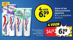 Kruidvat Keuze uit het hele assortiment Aquafresh aanbieding