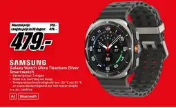 MediaMarkt SAMSUNG Galaxy Watch Ultra Titanium Zilver Smartwatch aanbieding