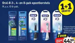 Kruidvat Oral-B 2-, 4- en 8-pak opzetborstels aanbieding