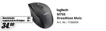 MediaMarkt logitech M705 Draadloze Muis aanbieding