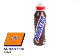 Action Snickers drink aanbieding