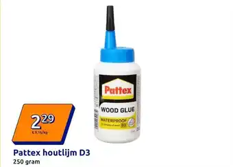 Action Pattex houtlijm D3 aanbieding