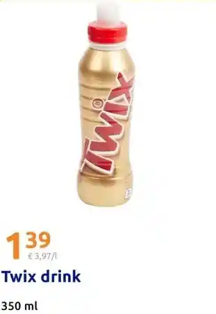 Action Twix drink aanbieding