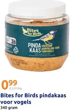 Action Bites for Birds pindakaas voor vogels aanbieding