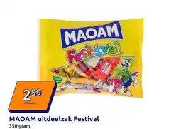 Action MAOAM uitdeelzak Festival aanbieding