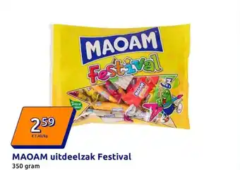 Action MAOAM uitdeelzak Festival aanbieding