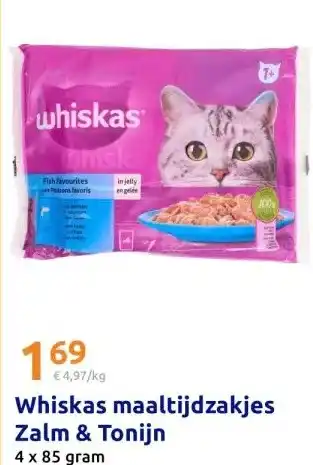 Action Whiskas maaltijdzakjes Zalm & Tonijn aanbieding