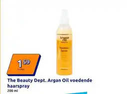 Action The Beauty Dept. Argan Oil voedende haarspray aanbieding