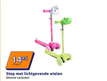 Action Step met lichtgevende wielen aanbieding