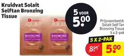 Kruidvat Kruidvat Solait Selftan Bronzing Tissue aanbieding