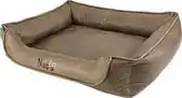 Bol.com Napzzz hondenmand Leatherlook Divan Duo Bruin 100 x 80 cm aanbieding