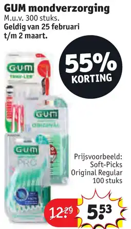 Kruidvat GUM mondverzorging aanbieding