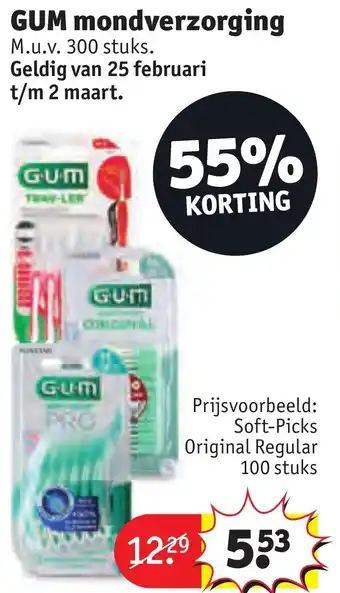 Kruidvat GUM mondverzorging aanbieding