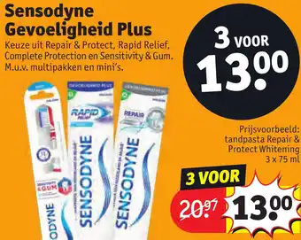 Kruidvat Sensodyne Gevoeligheid Plus aanbieding