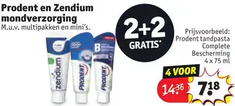 Kruidvat Prodent en Zendium mondverzorging aanbieding