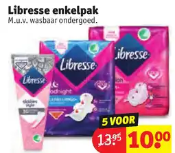 Kruidvat Libresse enkelpak aanbieding