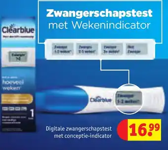 Kruidvat C Digitale zwangerschapstest met conceptie indicator aanbieding