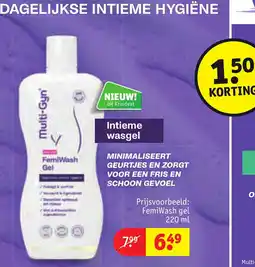 Kruidvat Multi-Gyn FemiWash gel aanbieding