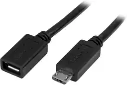 Amazon StarTech.com Micro-USB verlengkabel 0,5 m - M/F - Micro USB kabel 50cm aanbieding