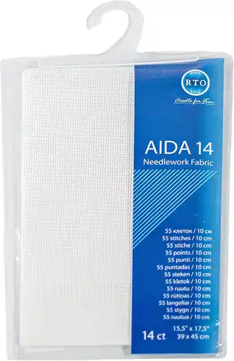 Amazon Mouldmaster Aida 14 Count Wit, 39cm x 45cm aanbieding