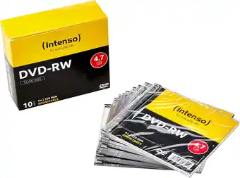 Amazon Intenso DVD-RW 4,7 GB Herbruikbaar 4x Speed 10 Pack Slimcase aanbieding