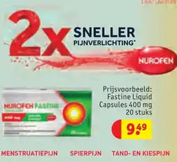 Kruidvat NUROFEN Fastine Liquid Capsules aanbieding