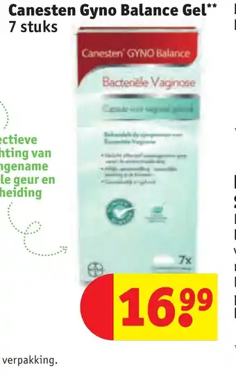 Kruidvat Canesten' GYNO Balance aanbieding