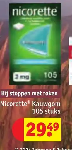 Kruidvat Nicorette Kauwgom aanbieding