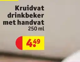 Kruidvat Kruidvat drinkbeker met handvat 250 ml aanbieding