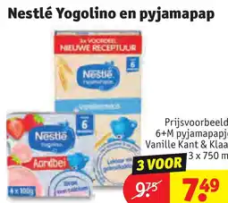 Kruidvat Nestlé Yogolino en pyjamapap aanbieding