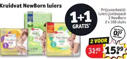 Kruidvat Kruidvat NewBorn luiers aanbieding