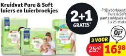 Kruidvat Kruidvat Pure & Soft luiers en luierbroekjes aanbieding