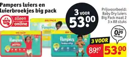 Kruidvat Pampers luiers en luierbroekjes big pack aanbieding