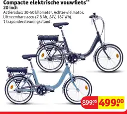 Kruidvat Compacte elektrische vouwfiets aanbieding