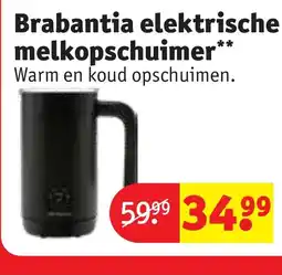 Kruidvat Brabantia elektrische melkopschuimer aanbieding