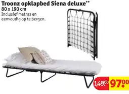 Kruidvat Troonz opklapbed Siena deluxe aanbieding