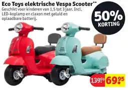 Kruidvat Eco Toys elektrische Vespa Scooter aanbieding