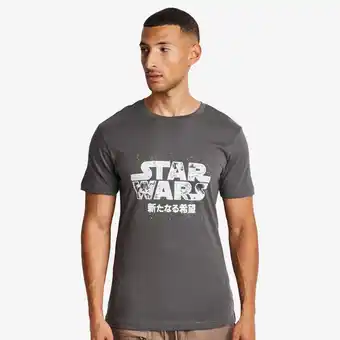 Foot Locker MERCHCODE Star Wars Heren T-shirts - Grijs - Maat: S - Katoen Jersey - Foot Locker aanbieding