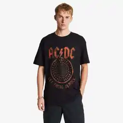 Foot Locker MERCHCODE Ac/dc Heren T-shirts - Zwart - Maat: S - Katoen Jersey - Foot Locker aanbieding