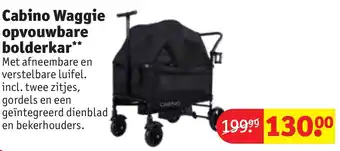 Kruidvat Cabino Waggie opvouwbare bolderkar* aanbieding