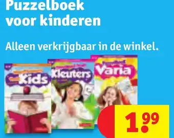 Kruidvat Puzzelboek voor kinderen aanbieding