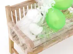 Kees Smit Kinder tuinbank 75x40x56cm/KiKabeer Groot 30cm wit aanbieding