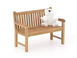 Kees Smit Kinder tuinbank 75x40x56cm/KiKabeer Groot 30cm wit aanbieding