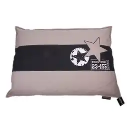 Welkoop Lex & Max Star - hondenkussen - Grijs/beige - 100x70 cm aanbieding