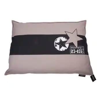 Welkoop Lex & Max Star - hondenkussen - Grijs/beige - 100x70 cm aanbieding