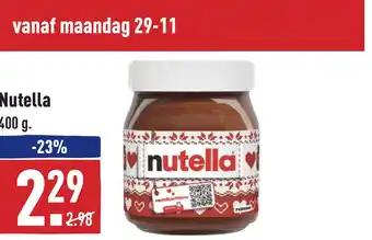 ALDI Nutella aanbieding