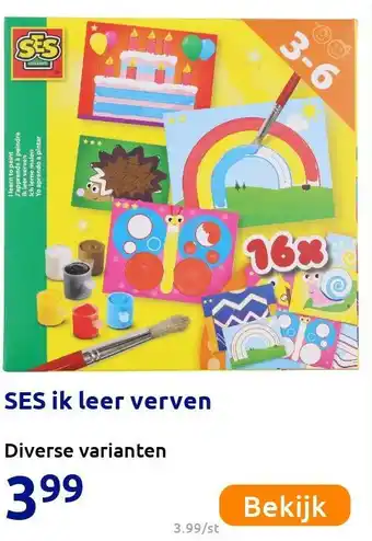 Action SES ik leer verven aanbieding