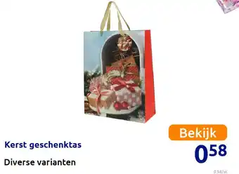 Action Kerst geschenktas aanbieding